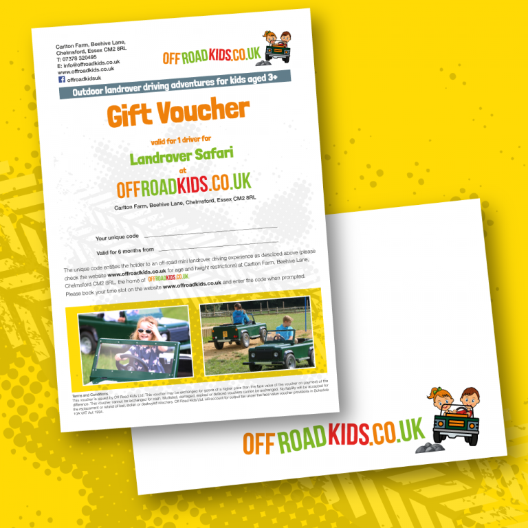 The Landrover Safari Gift Voucher Off Road Kids